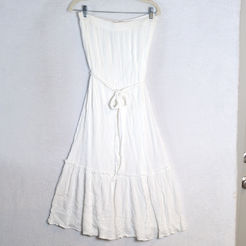 The Vanity Room Strapless White Dress